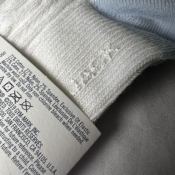 Janie And Jack Cable Knit Socks, White W Blue Accents, Size 18-24 Month - Picture 7 of 7